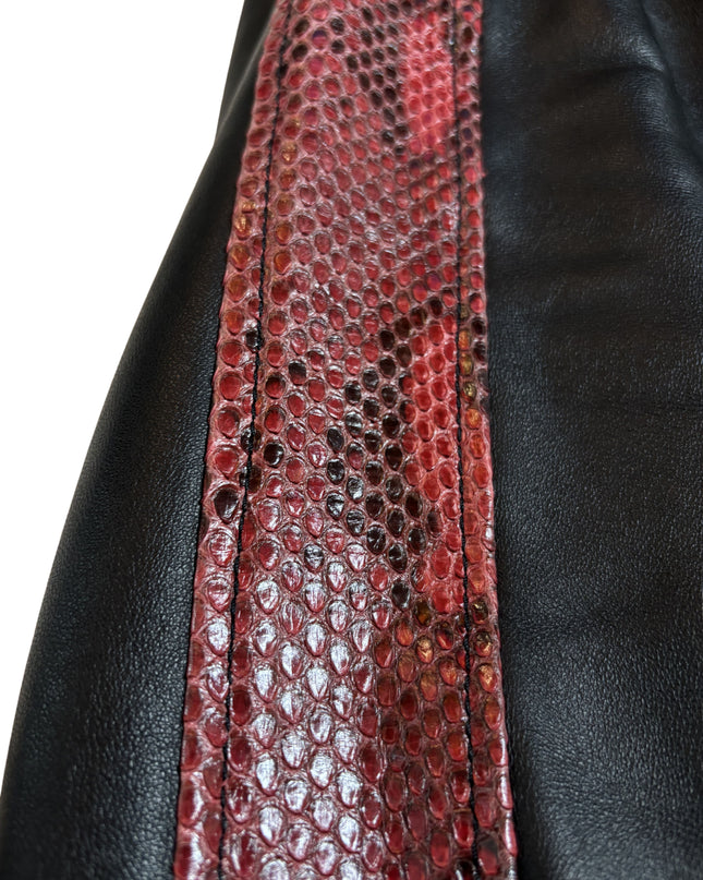 PHILIPP PLEIN RED PYTHON STRIPES