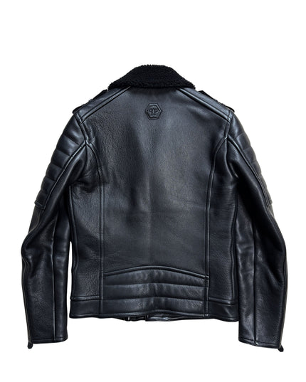 PHILIPP PLEIN SHEARLING BIKER