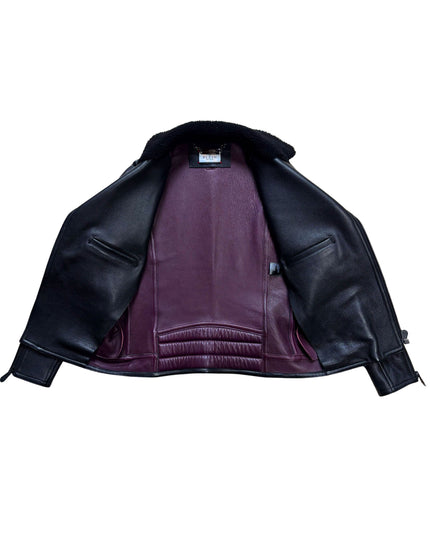 PHILIPP PLEIN SHEARLING BIKER