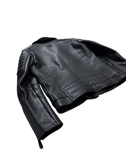 PHILIPP PLEIN SHEARLING BIKER