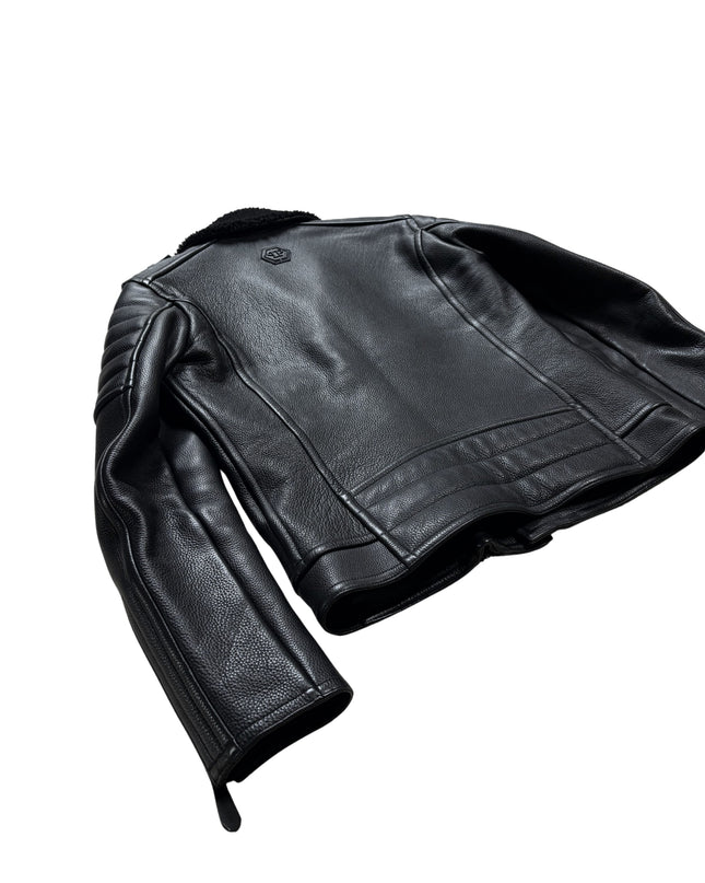 PHILIPP PLEIN SHEARLING BIKER