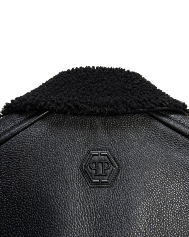 PHILIPP PLEIN SHEARLING BIKER