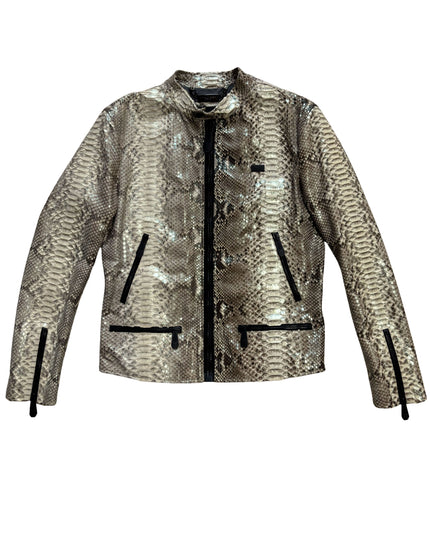 PHILIPP PLEIN PYTHON MOTO JACKET