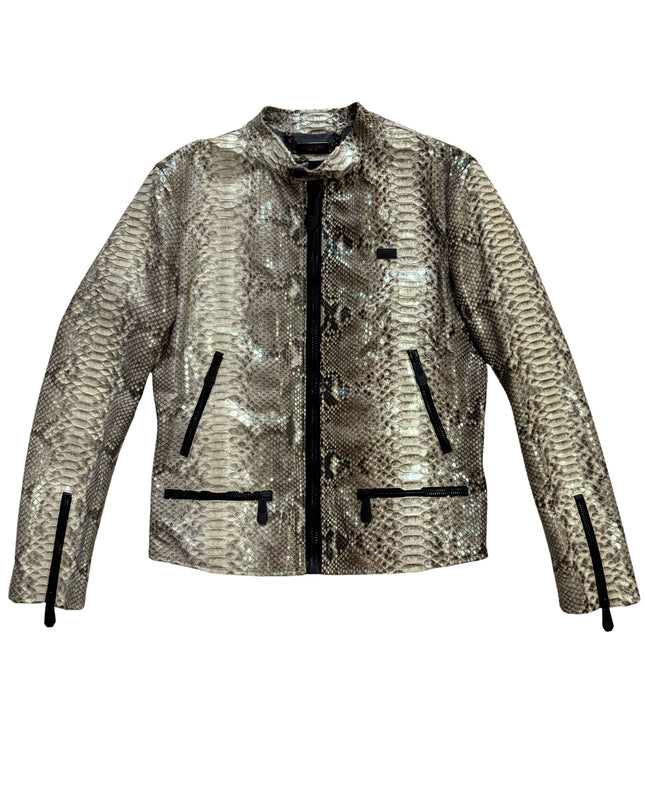 PHILIPP PLEIN PYTHON MOTO JACKET