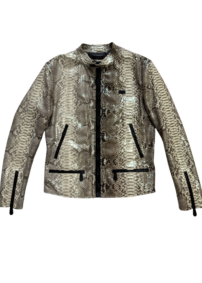 PHILIPP PLEIN PYTHON MOTO JACKET