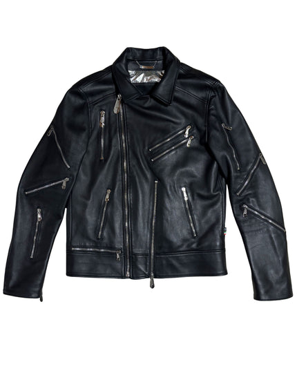 PHILIPP PLEIN ZIPPED LEATHER