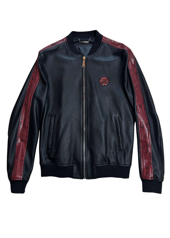 PHILIPP PLEIN RED PYTHON STRIPES