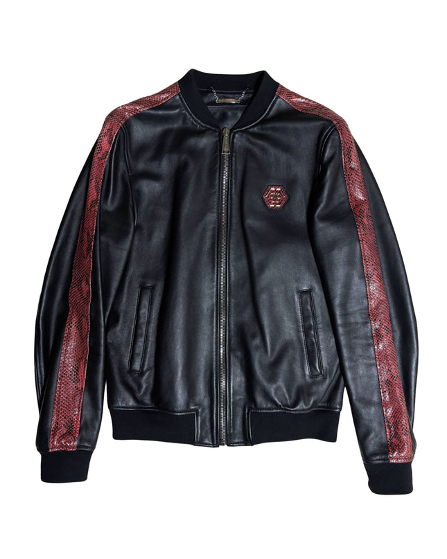 PHILIPP PLEIN RED PYTHON STRIPES