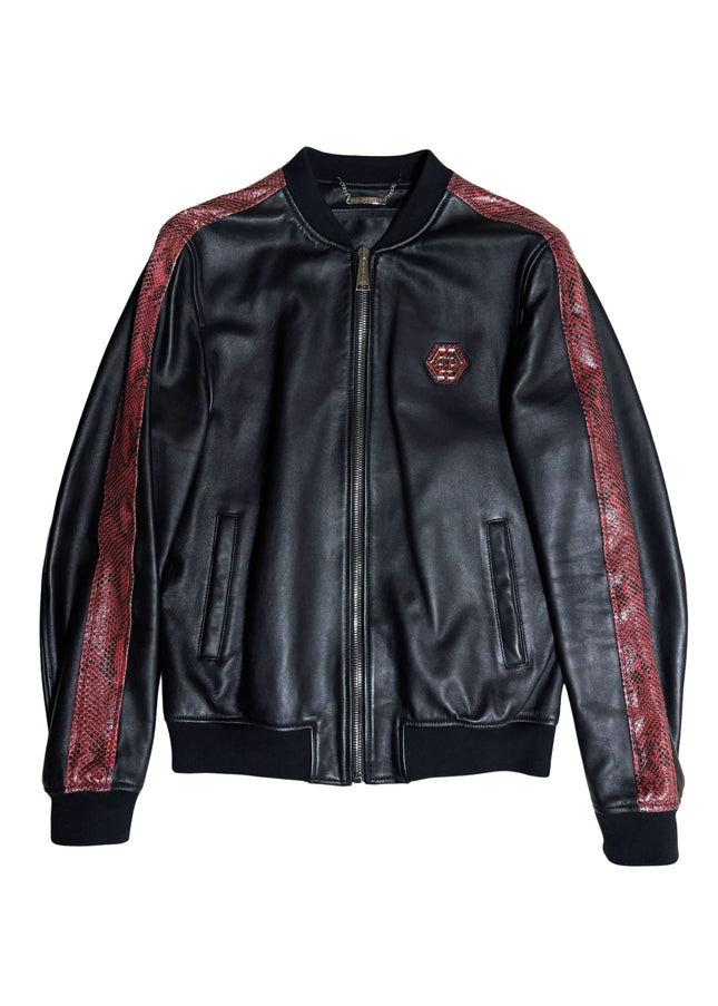 PHILIPP PLEIN RED PYTHON STRIPES