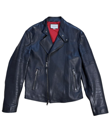 GUCCI LEATHER BIKER