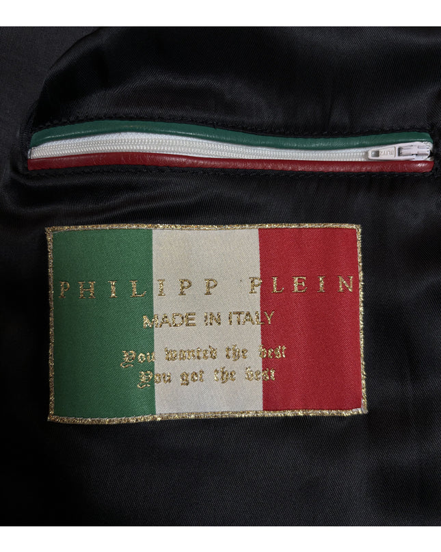 PHILIPP PLEIN RED PYTHON STRIPES