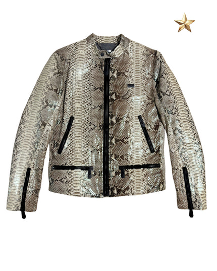 PHILIPP PLEIN PYTHON MOTO JACKET