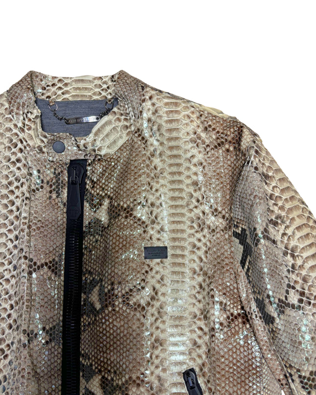 PHILIPP PLEIN PYTHON MOTO JACKET