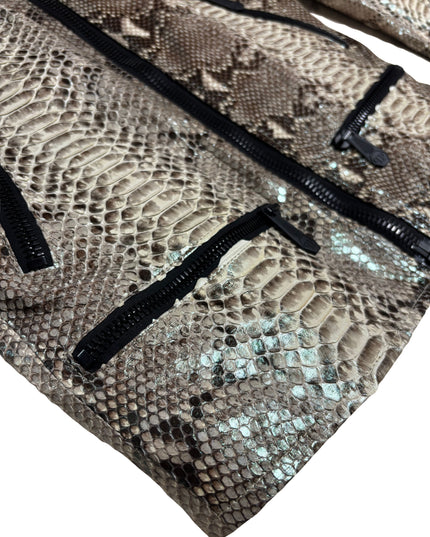 PHILIPP PLEIN PYTHON MOTO JACKET