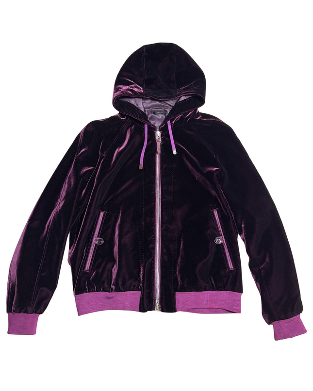 TOM FORD VELVET ZIP-UP HOODIE