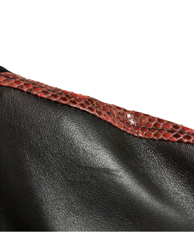 PHILIPP PLEIN RED PYTHON STRIPES