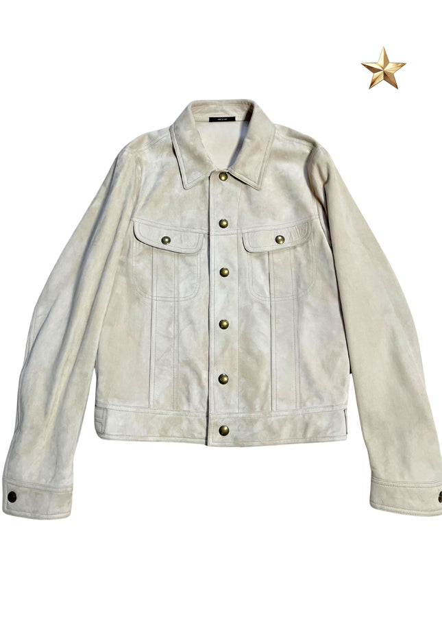 TOM FORD SUEDE JACKET CRÈME