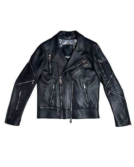 PHILIPP PLEIN ZIPPED LEATHER