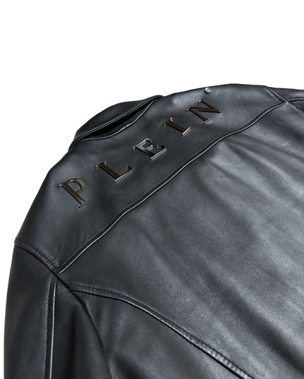 PHILIPP PLEIN ZIPPED LEATHER