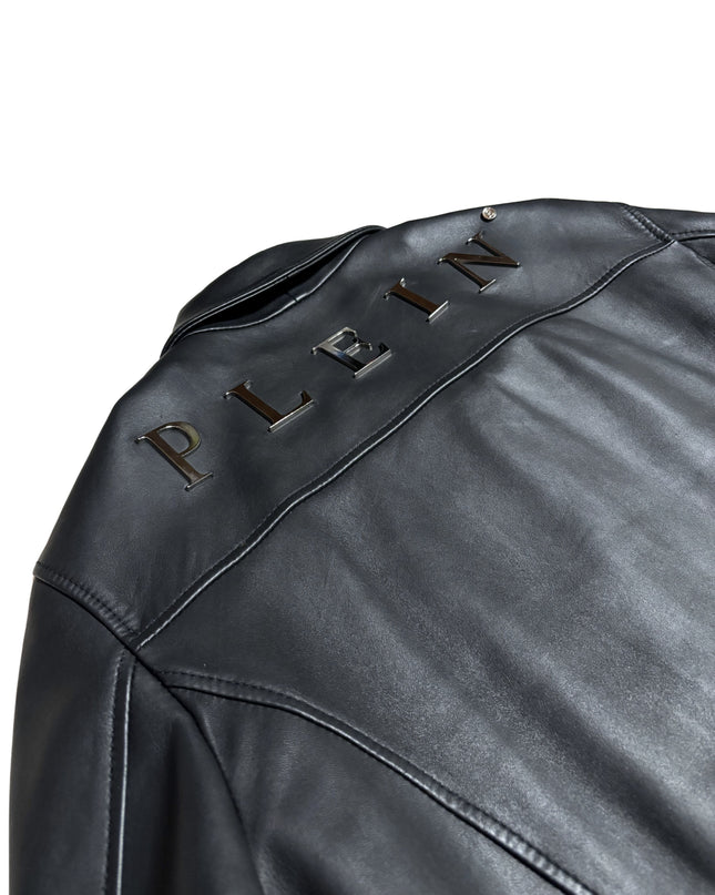 PHILIPP PLEIN ZIPPED LEATHER