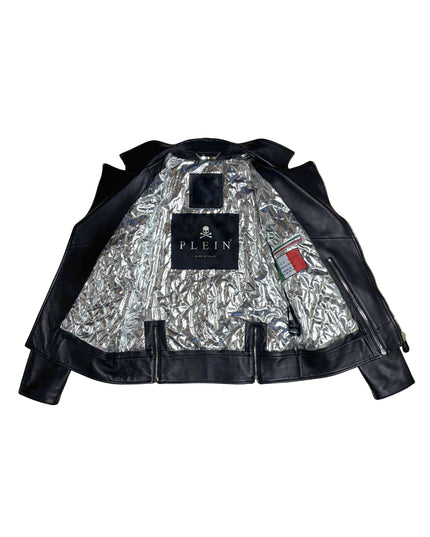 PHILIPP PLEIN ZIPPED LEATHER