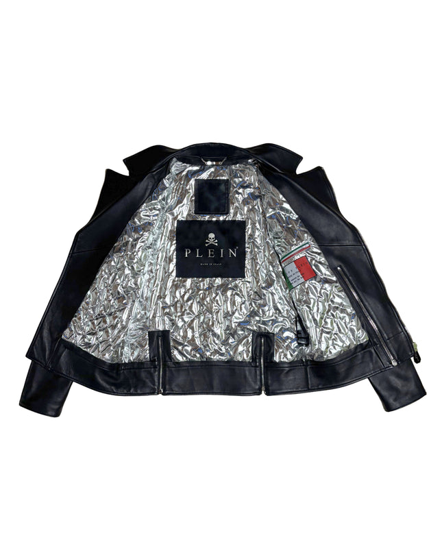 PHILIPP PLEIN ZIPPED LEATHER
