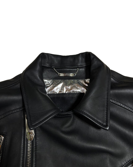 PHILIPP PLEIN ZIPPED LEATHER