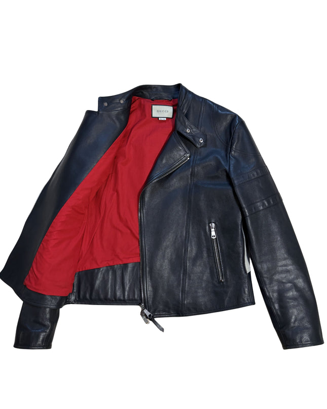 GUCCI LEATHER BIKER