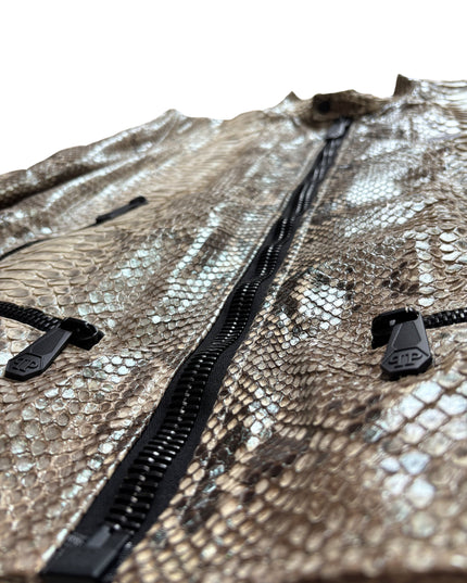 PHILIPP PLEIN PYTHON MOTO JACKET