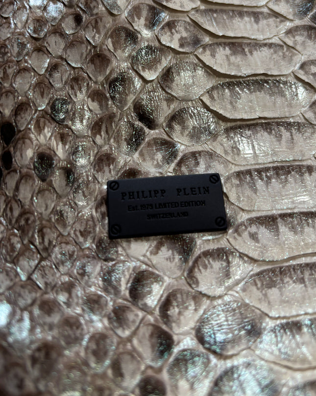 PHILIPP PLEIN PYTHON MOTO JACKET