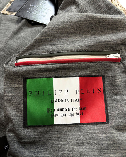 PHILIPP PLEIN PYTHON MOTO JACKET