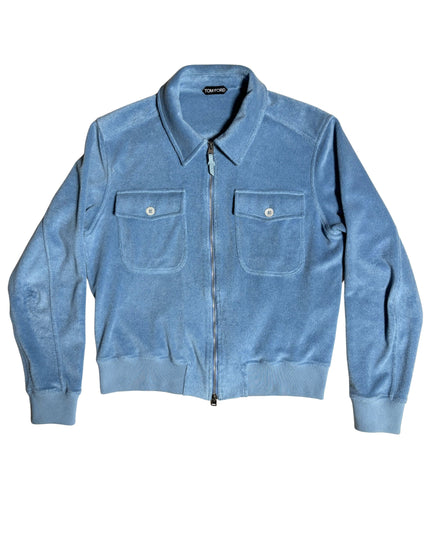 TOM FORD TOWELING ZIP THROUGH