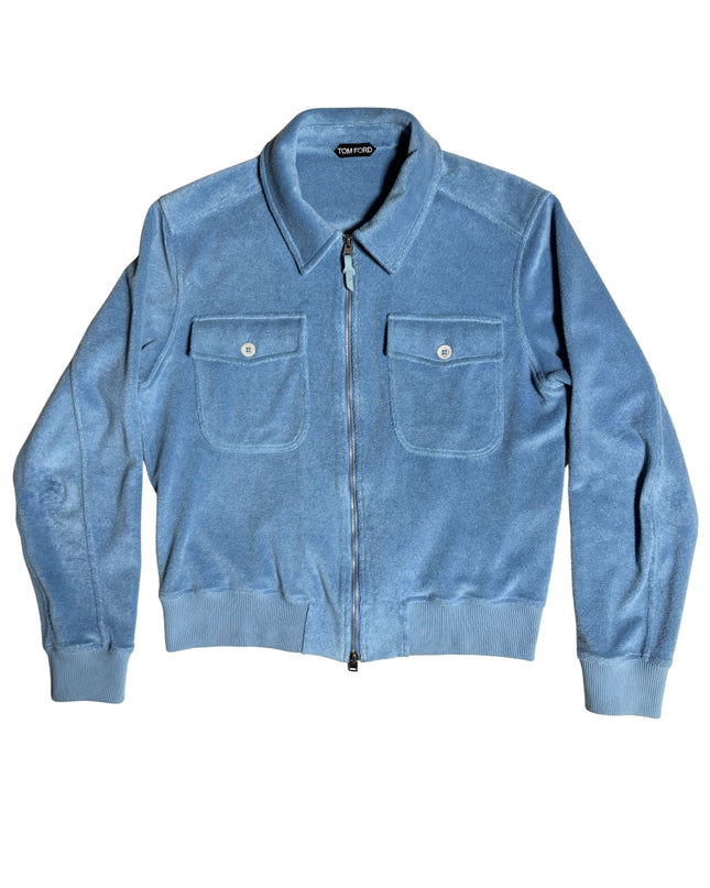 TOM FORD TOWELING ZIP THROUGH