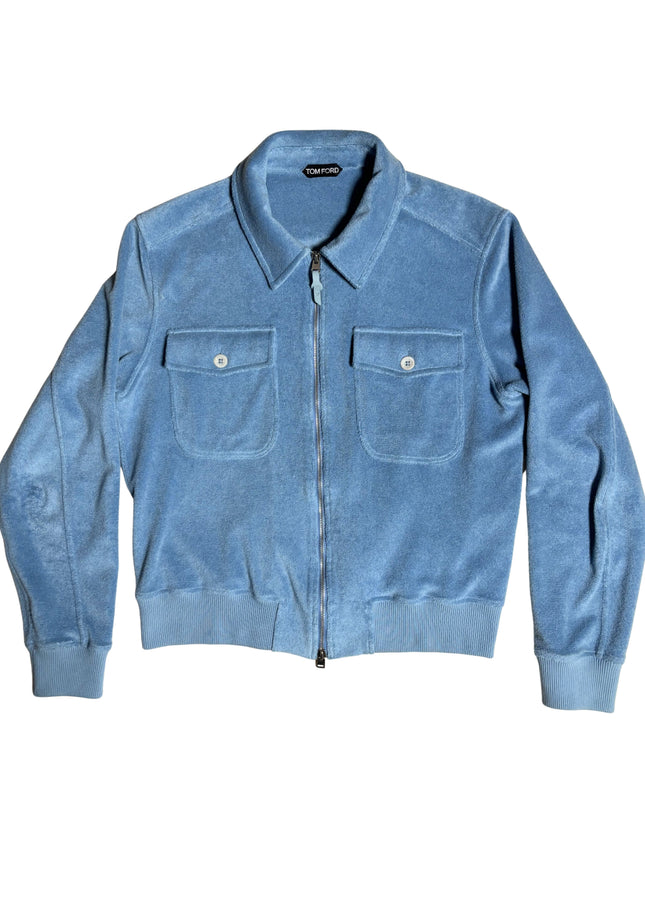 TOM FORD TOWELING ZIP THROUGH