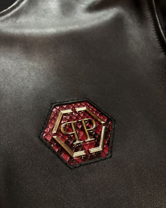 PHILIPP PLEIN RED PYTHON STRIPES