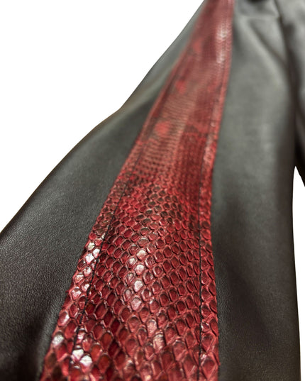 PHILIPP PLEIN RED PYTHON STRIPES