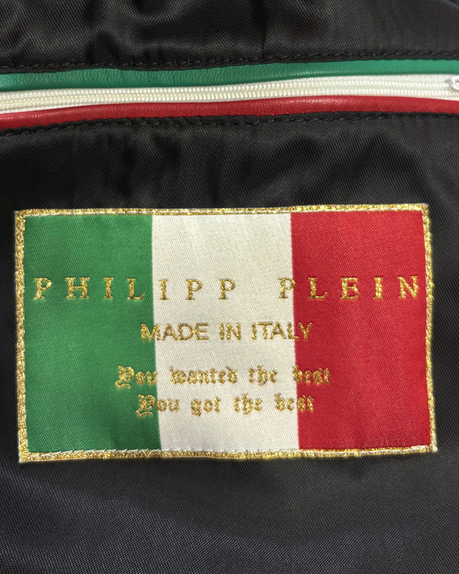 PHILIPP PLEIN RED PYTHON STRIPES