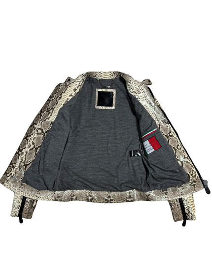 PHILIPP PLEIN PYTHON MOTO JACKET