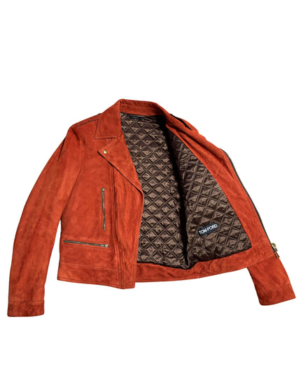 TOM FORD SUEDE ORANGE BIKER