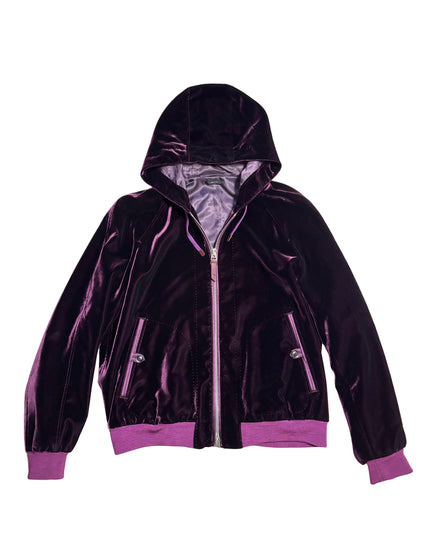 TOM FORD VELVET ZIP-UP HOODIE