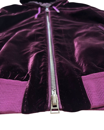 TOM FORD VELVET ZIP-UP HOODIE