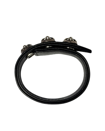 CHROME HEARTS LEDERARMBAND CROSS BUTTONS