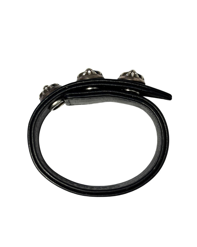 CHROME HEARTS LEDERARMBAND CROSS BUTTONS