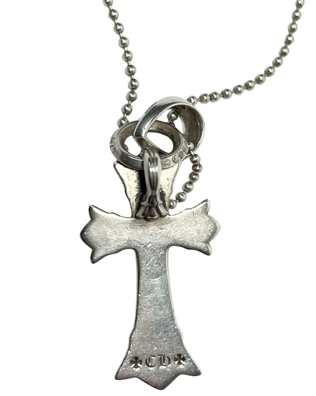 CHROME HEARTS DOUBLE CROSS PENDANT CHAIN