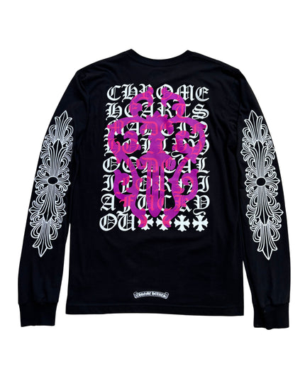 CHROME HEARTS LONG SLEEVE EYE CHART DAGGER
