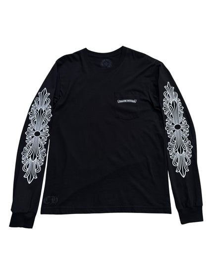 CHROME HEARTS LONG SLEEVE EYE CHART DAGGER