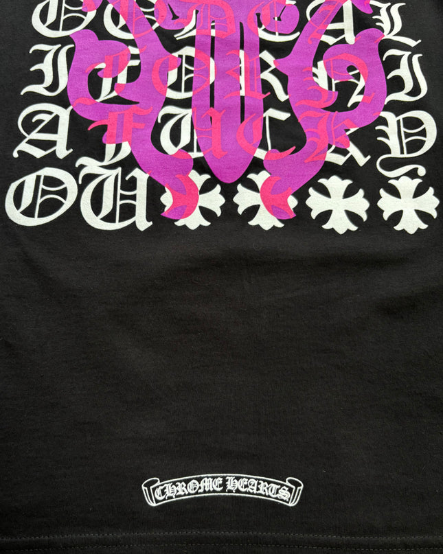 CHROME HEARTS LONG SLEEVE EYE CHART DAGGER