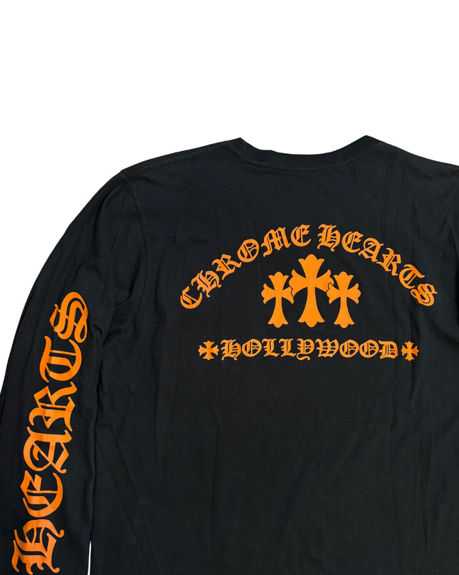 CHROME HEARTS LONG SLEEVE HOLLYWOOD TRIPLE CROSS