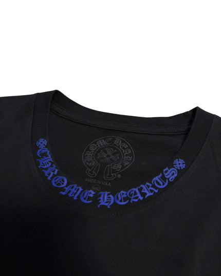 CHROME HEARTS LONG SLEEVE 1988 NECK LOGO BLUE