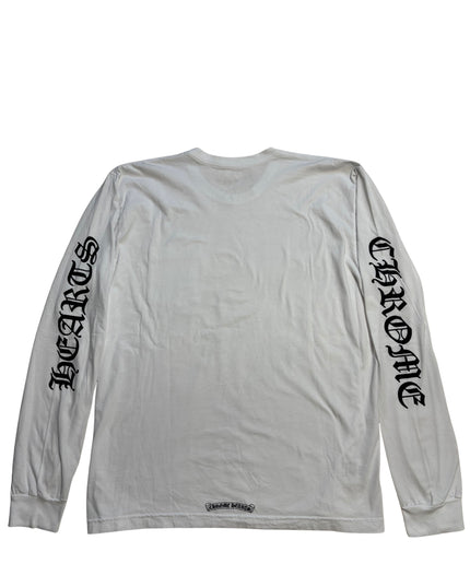 CHROME HEARTS LONG SLEEVE NECK LOGO WHITE